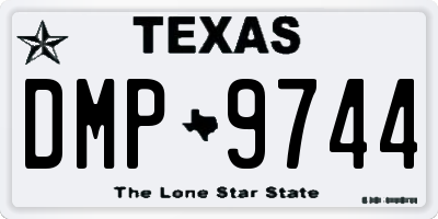 TX license plate DMP9744