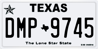 TX license plate DMP9745