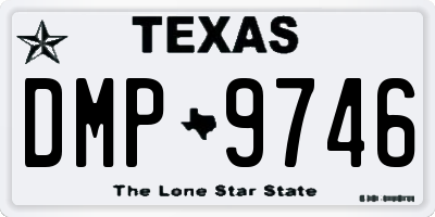 TX license plate DMP9746
