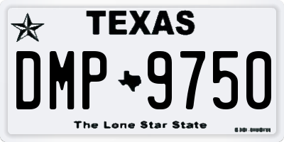 TX license plate DMP9750