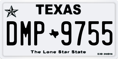TX license plate DMP9755