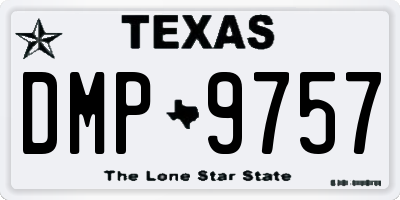 TX license plate DMP9757