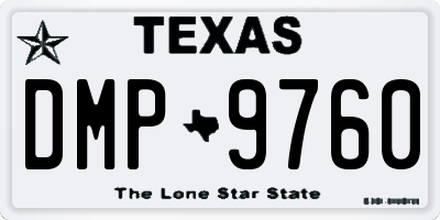 TX license plate DMP9760
