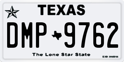 TX license plate DMP9762