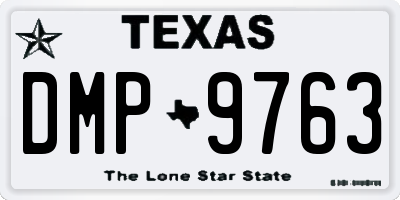 TX license plate DMP9763