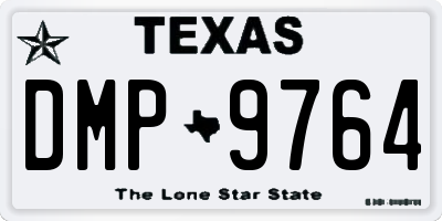 TX license plate DMP9764