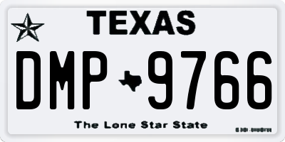 TX license plate DMP9766