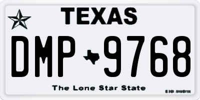 TX license plate DMP9768