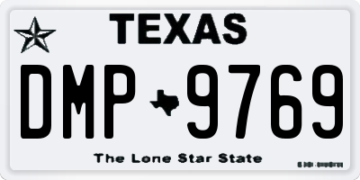 TX license plate DMP9769