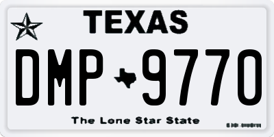 TX license plate DMP9770