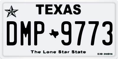 TX license plate DMP9773