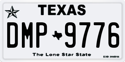 TX license plate DMP9776