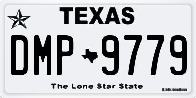 TX license plate DMP9779