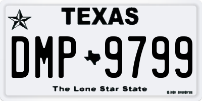 TX license plate DMP9799