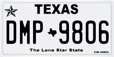 TX license plate DMP9806