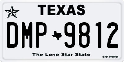TX license plate DMP9812