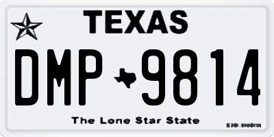 TX license plate DMP9814