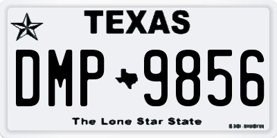TX license plate DMP9856