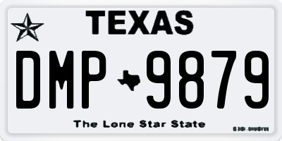 TX license plate DMP9879