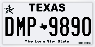 TX license plate DMP9890