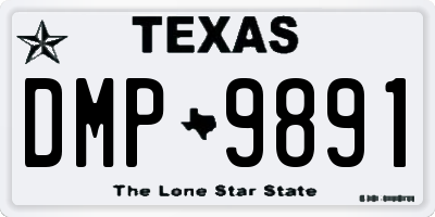 TX license plate DMP9891