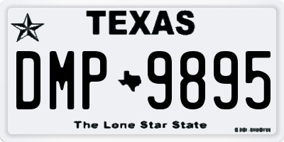 TX license plate DMP9895
