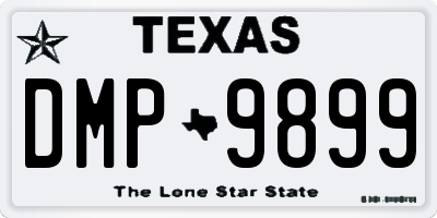 TX license plate DMP9899