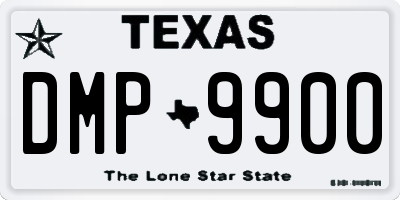 TX license plate DMP9900