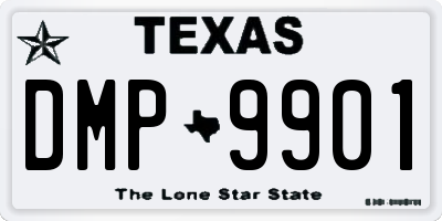 TX license plate DMP9901