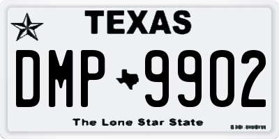 TX license plate DMP9902