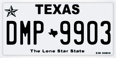 TX license plate DMP9903