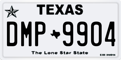 TX license plate DMP9904