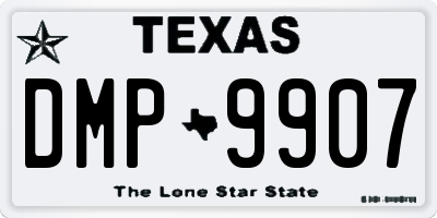 TX license plate DMP9907