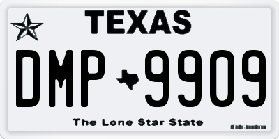 TX license plate DMP9909