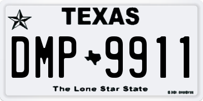 TX license plate DMP9911