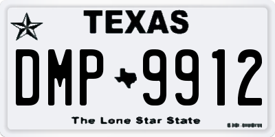 TX license plate DMP9912