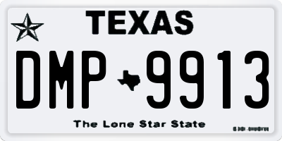 TX license plate DMP9913