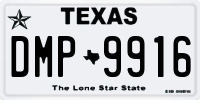 TX license plate DMP9916