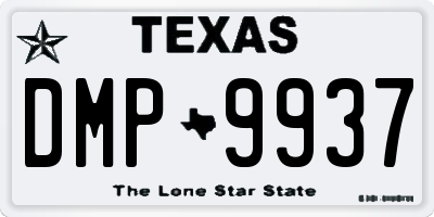 TX license plate DMP9937