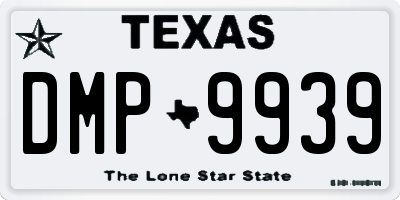TX license plate DMP9939