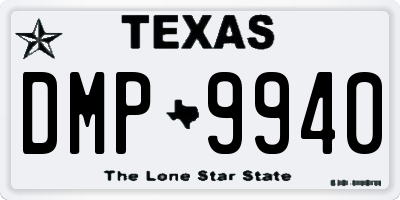 TX license plate DMP9940