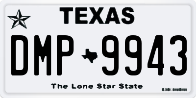 TX license plate DMP9943