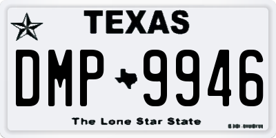 TX license plate DMP9946