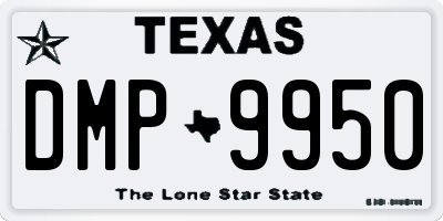TX license plate DMP9950
