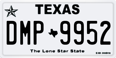 TX license plate DMP9952