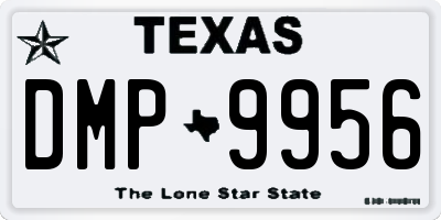 TX license plate DMP9956
