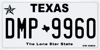 TX license plate DMP9960