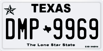 TX license plate DMP9969