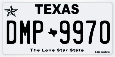 TX license plate DMP9970