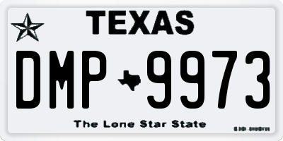 TX license plate DMP9973